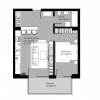 Apartament 2 camere, etaj 1, balcon – strada Soporului