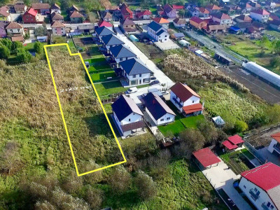 Teren 2.000 mp, proiect 2 duplexuri, Chinteni, posibilitate parcelare